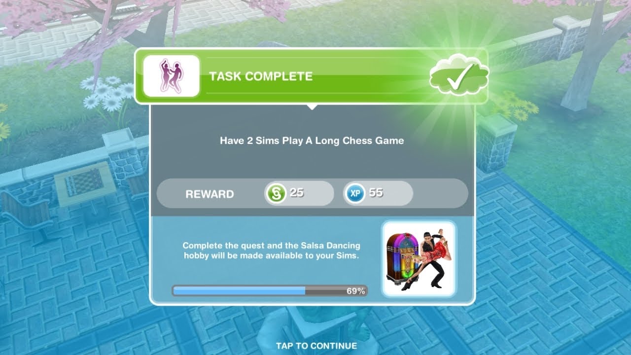 How to have 2 sims play a long chess game? / Sims Freeplay (shorts