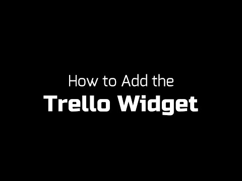 Add Trello widget