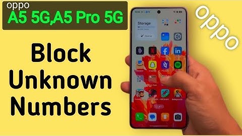 Oppo A5, A5 Pro Mein Unknown Number Block Kaise Kare || How To Block Unknown Numbers In Oppo A5 Pro