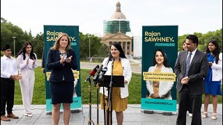 Rajan Sawhney launches UCP leadership campaign in Edmonton