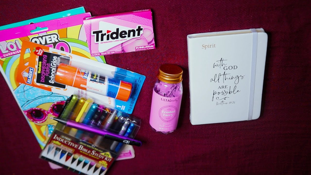 JOURNALING STICKERS DECORATING MINI JOURNAL ASMR TRIDENT CHEWING GUM SOUNDS