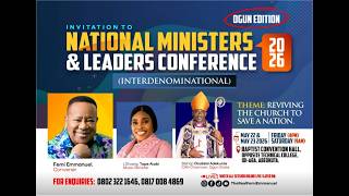 National Ministers & Leaders Conference 2026 | Ogun State Edition | Day 2 | Saturday, 23rd May.
