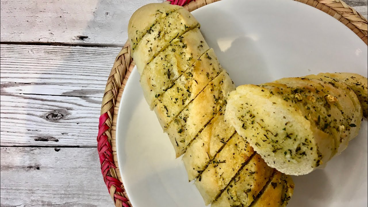 Garlic Bread with Italian Mixed Herbs 🌿Dairy Free & Vegan Friendly