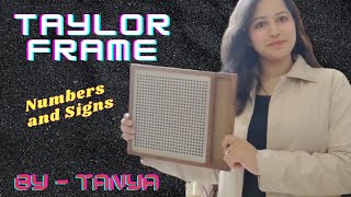 Taylor Frame Numbers And Signs