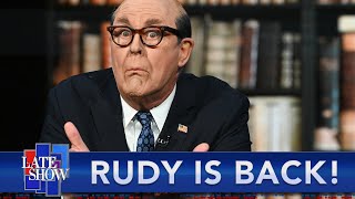 Rudy Giuliani Is Banned From Fox News, But Not From The Late Show!