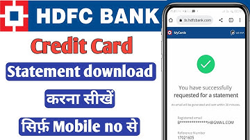 HDFC Bank Statement | hdfc ka account statement kaise nikale | hdfc statement download