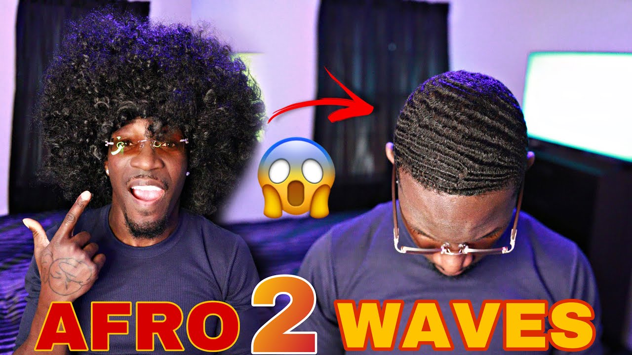 HOW I WENT From BIG AFRO TO 360 WAVES IN MINUTES