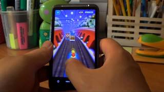 Free Android Games - Subway Surfers Tutorial (HTC Desire HD) screenshot 4