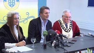 Liam Neeson honoured by his home town