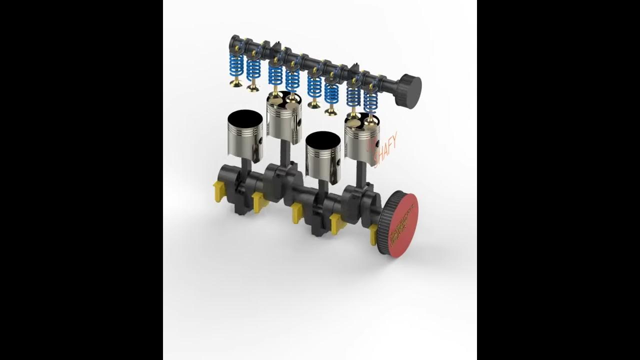 Four Stroke Engine Animation in KeyShot YouTube