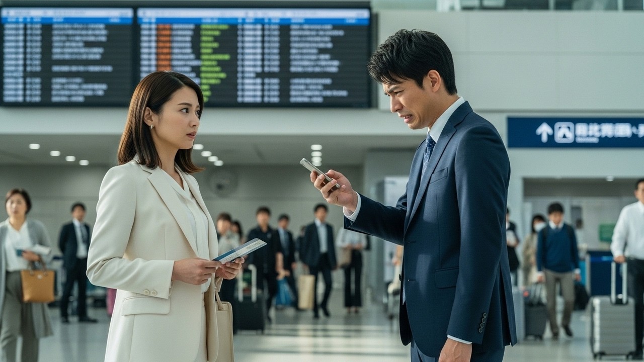 エリート妻  -  絶望の裏切り  -  空港で夫が隠した１本の電話