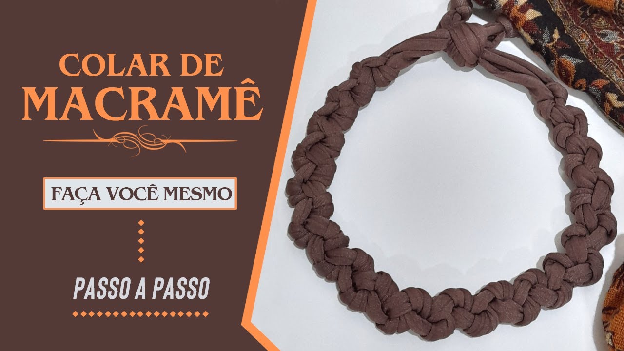 Colar de Macramê | Fio de malha | Mod 01