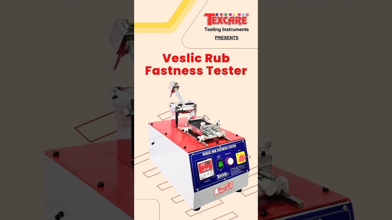 Veslic Colorfastness Abrasion Tester in India, Textile Testing Products, Leather, Footwear, How to