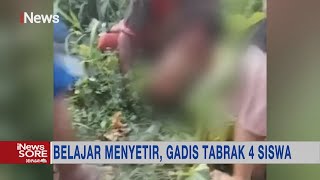 4 Pelajar di Pekalongan Ditabrak Perempuan yang Hendak Belajar Mobil, 1 Orang Tewas #iNewsSore 08/08