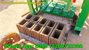 QT40-1 small electrical semi automatic cement paving brick maker, 6 inches concrete block machine
