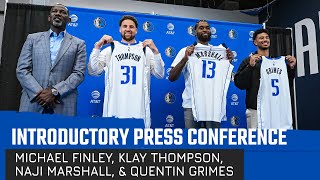 Dallas Mavs Michael Finley Klay Thompson Naji Marshall Quentin Grimes Introductory Press 24