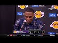 Russell Westbrook Postgame Interview | Los Angeles Lakers beat the Orlando Magic 116-105
