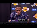 Russell Westbrook Postgame Interview | Los Angeles Lakers beat the Orlando Magic 116-105