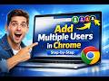 How to Add User Profiles in Google Chrome