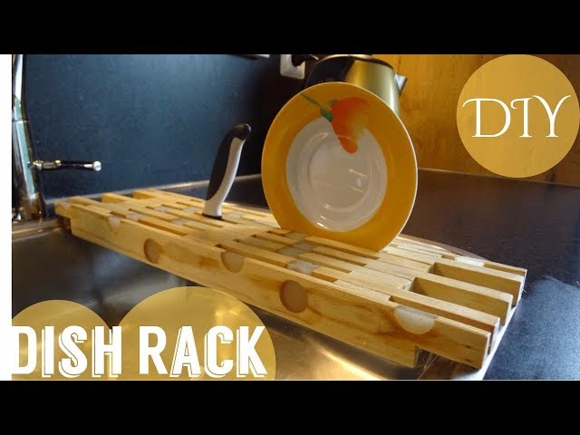 How to Make a Wall Mounted Dish Drying Rack - DIY Danielle®