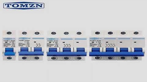 AC MCB TOB1-63H C curve 230/400V~ 50HZ/60HZ Mini Circuit breaker 1P 2P 3P 4P 3A 6A 10A 16A