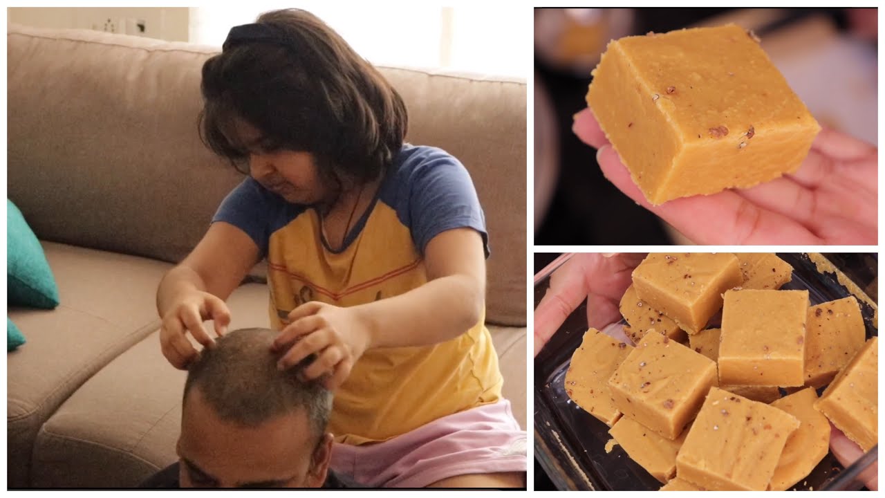 Papa Beti Mein Kya Deal Huyi Hai Dekhiye | 3 Ingredient Easy BESAN BARFI without Khoya or MilkPowder