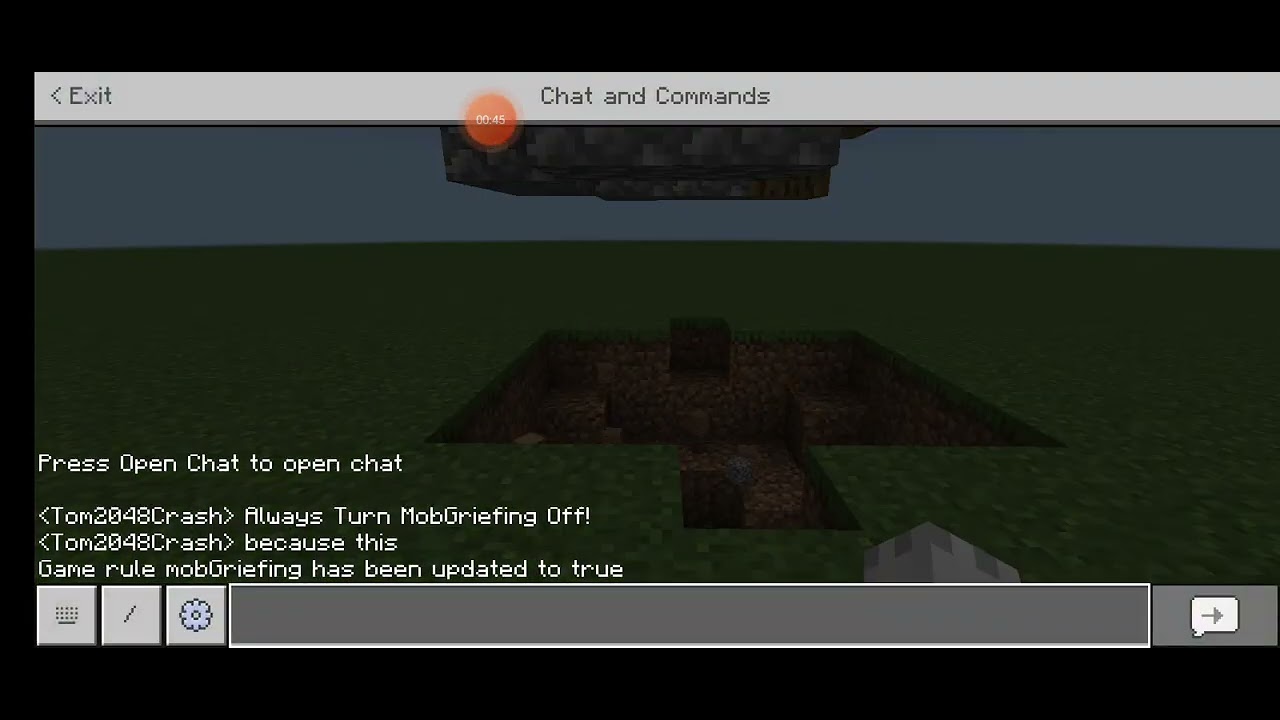 Always Turn MobGriefing Off!