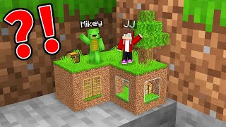 JJ and Mikey found TINY CHUNK in Minecraft (Maizen)
