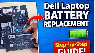 Dell Laptop Battery Replacement 🔋 | Step-by-Step Guide | Genuine Battery Install | Service Demo