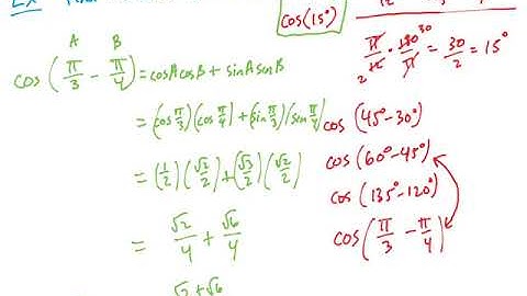 Sum and Difference Identities