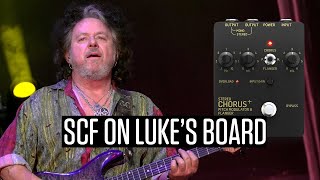 Steve Lukather using SCF Chorus on his pedalboard