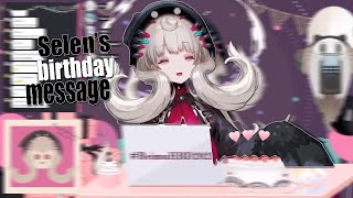 Selen's birthday message to Reimu【NIJISANJI EN | Reimu Endou】