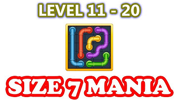 Line Puzzle: Pipe Art - Size 7 Mania Pack Level 11 - 20 - Walkthrough