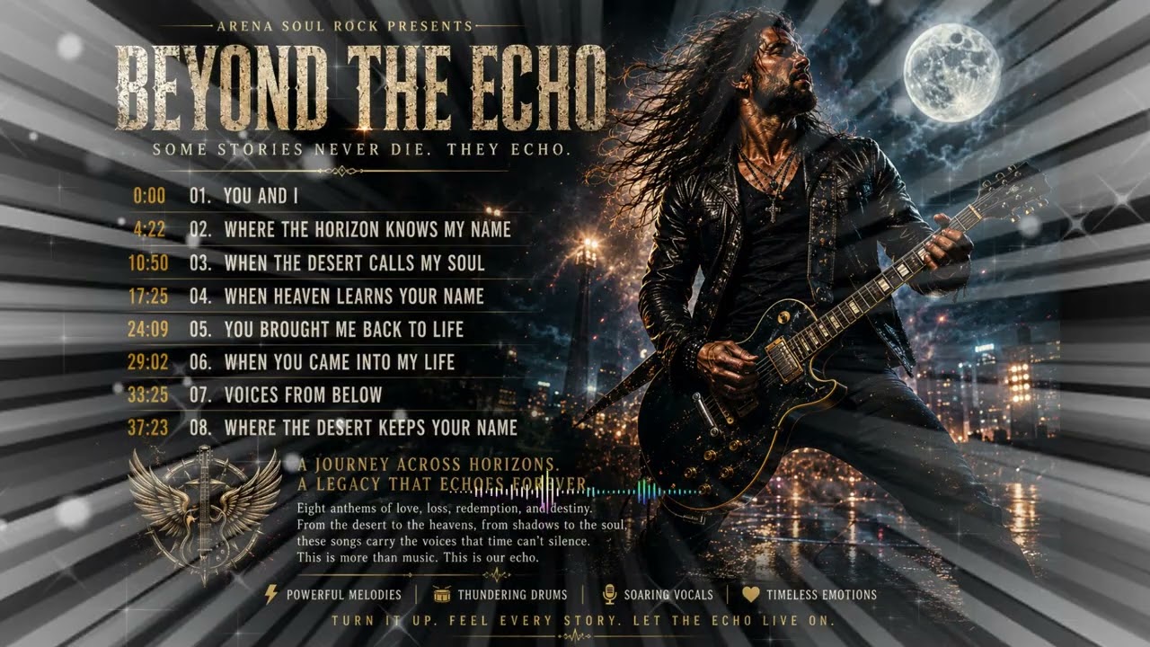 BEYOND THE ECHO ⚡ Full Album Epic Rock Journey Through Time, Memory \u0026 Fire | Powerful Guitar Anthems
