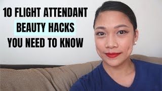 10 Flight Attendant Beauty Hacks | My Flight attendant Beauty Secrets | MissKayrkizz