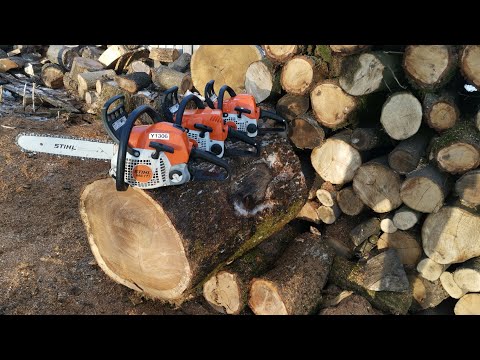 STIHL ms 171-1,8 cp Stoc vs STIHL ms 170-1,6 cp  Muffler Mods Same bar same chain.