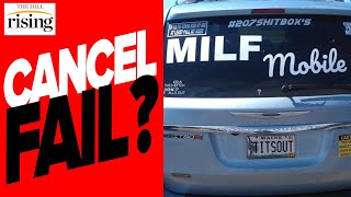 MILF Mobile CENSORED Over Vanity License Plate