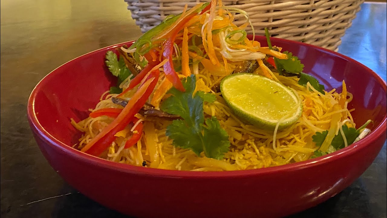 Recipe in English/ SINGAPORE NOODLES RECIPE/ how to make Singapore