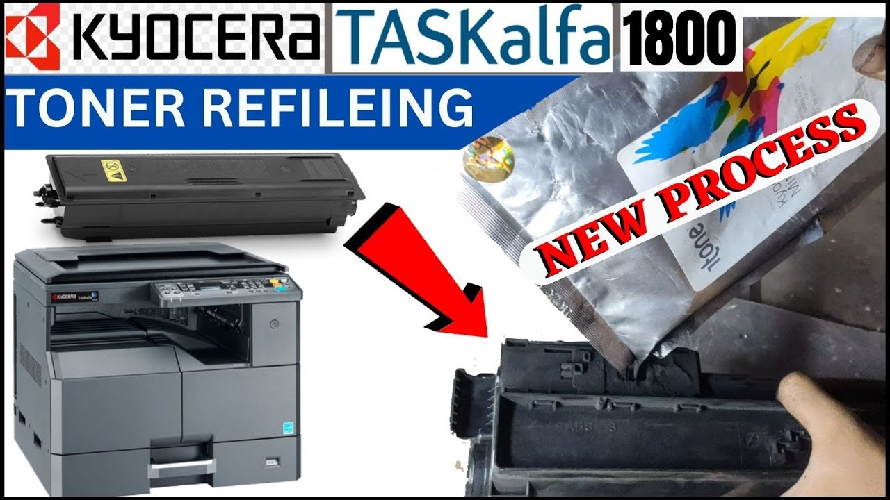 kyocera taskalfa 1800 ink refill I kyocera taskalfa 1800 me ink kaise
