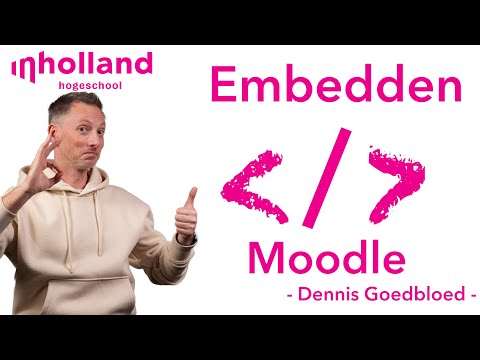 Embedden in Moodle