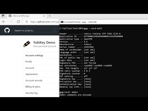 Configuring YubiKey 5 for SSH/GPG access to GitHub