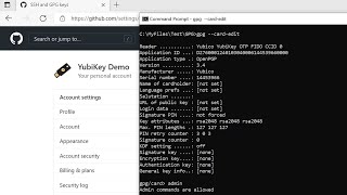 Configuring YubiKey 5 for SSH/GPG access to GitHub