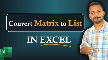 📊Excel Tricks  | Convert Matrix to Three-Column List in Seconds! 🕒📈