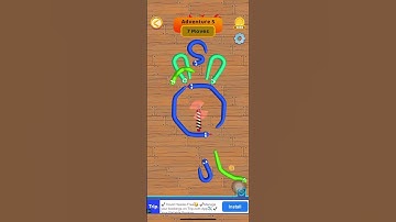 Tangled snakes game | Adventure 4, Adventure 5, Adventure 6 #games #gameplay #ytshorts #yt #shorts