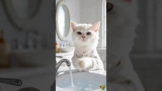Cute Cat Morning Routine | Cartoon Short Video | Cute Kitties Going to School with Friends 🐱🎒
