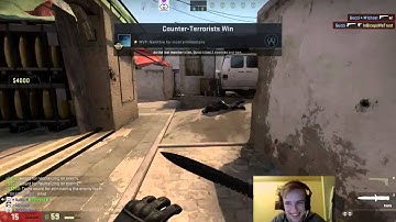 CS GO: 180 Jumpshot - Guys Reaction Is Awesome