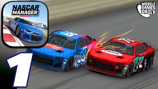 NASCAR MANAGER Gameplay Walkthrough Part 1 (iOS, Android) - Nascar Racing Simulator