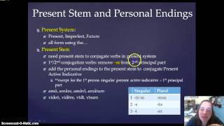 Ch. 2: Characteristics of Verbs/Present Stem