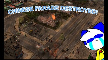CHINESE PARADE UNDER ATTACK!! |Command and Conquer General|