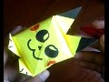 pikachu de papel facil de hacer